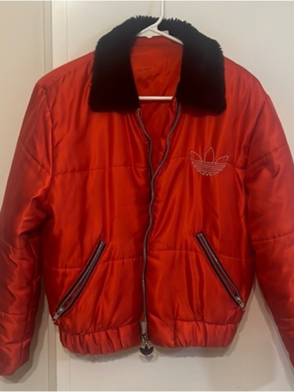 Vintage Red Adidas Originals Padded Jacket
